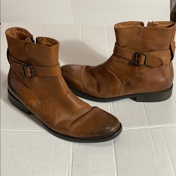 JOHNSTON & MURPHY MOC TOE LEATHER BOOTS main image 6